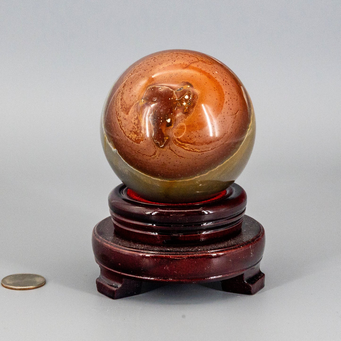 Polychrome Jasper Sphere w/t Stand 85mm
