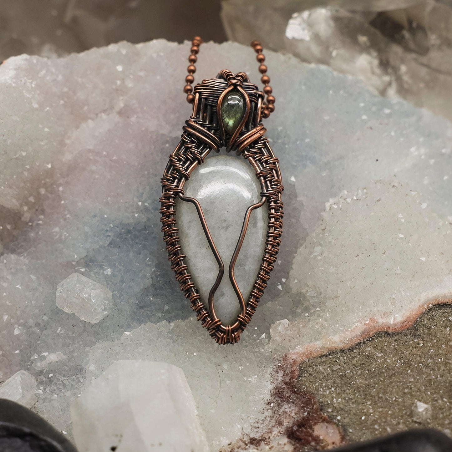 Quartz Wire Wrap Crystal Pendant