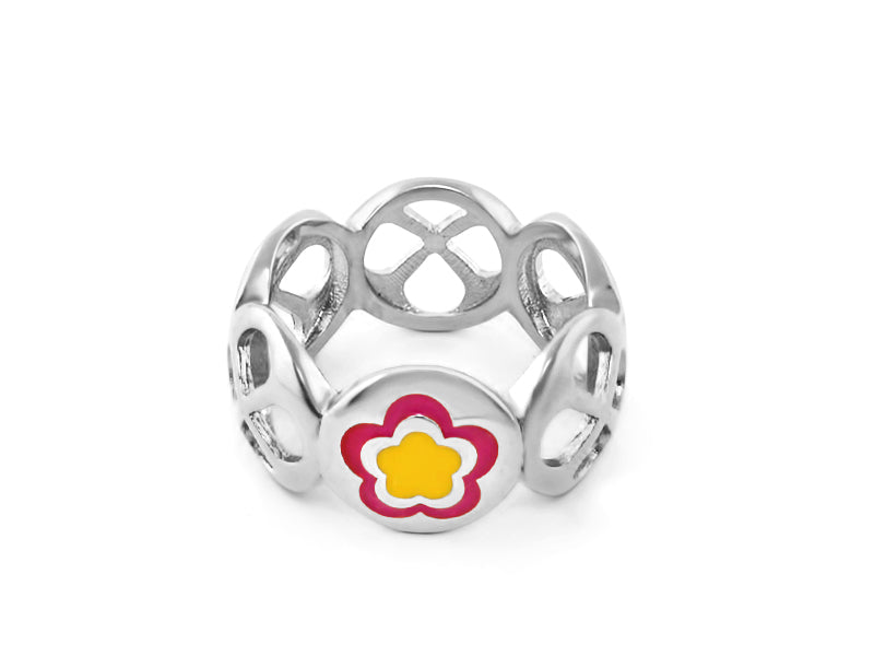 Falling Flowers Ring Band