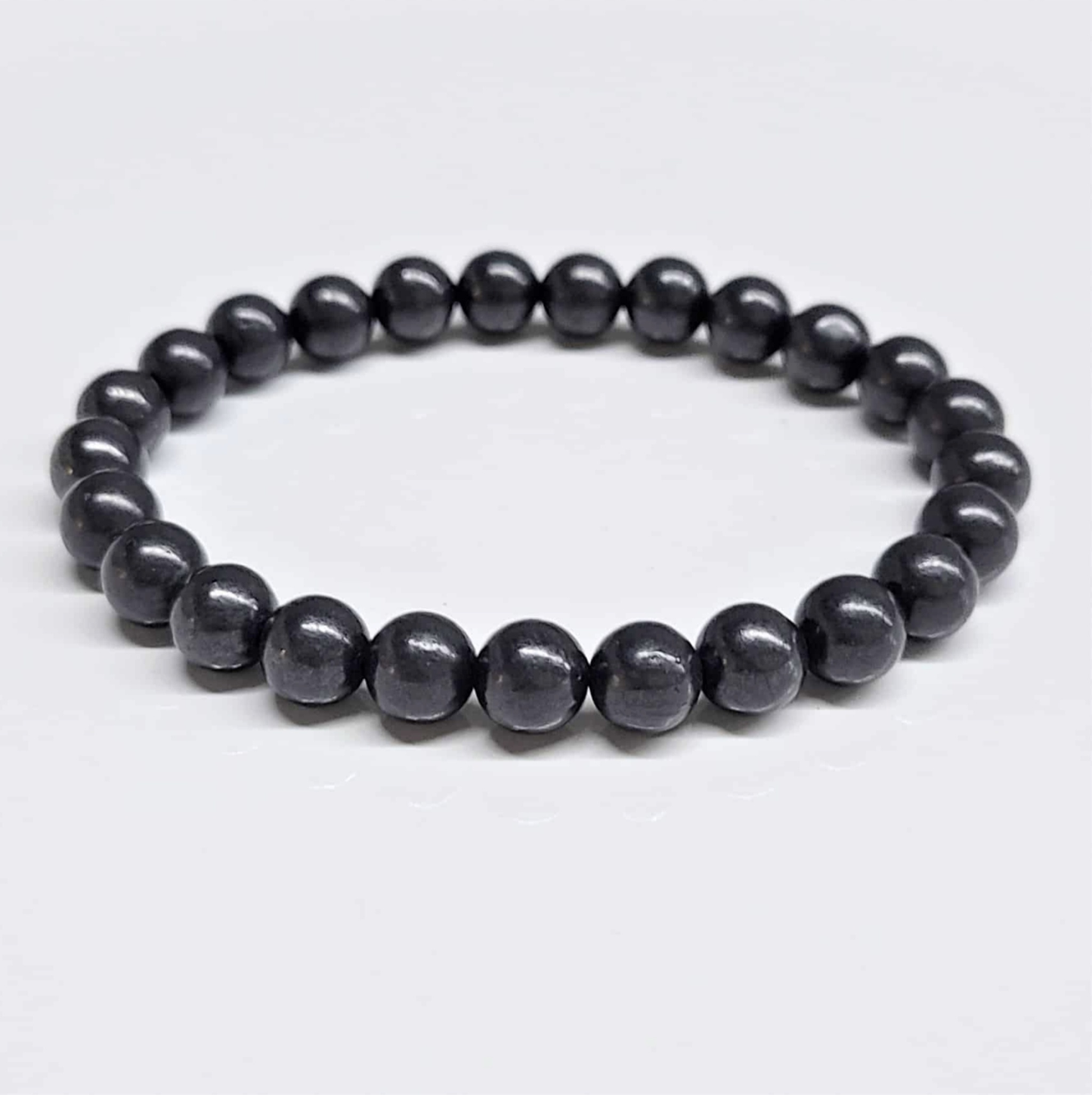 Shungite Round Bead Bracelet - Longevity Prescription