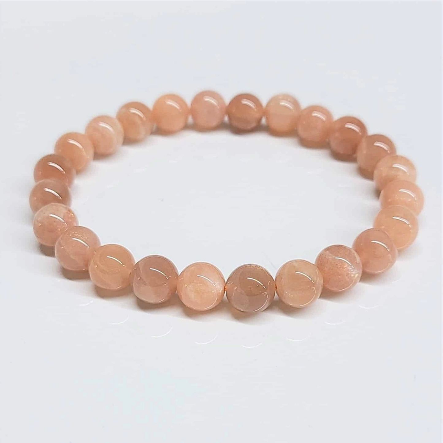 Sunstone Round Bead Bracelet - Optimistic Energy