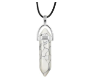 Howlite Bullet Point Necklace