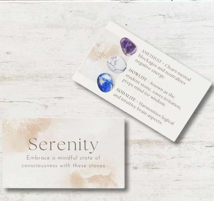Intentions Bracelet Set – Serenity (Amethyst, Sodalite & Howlite)