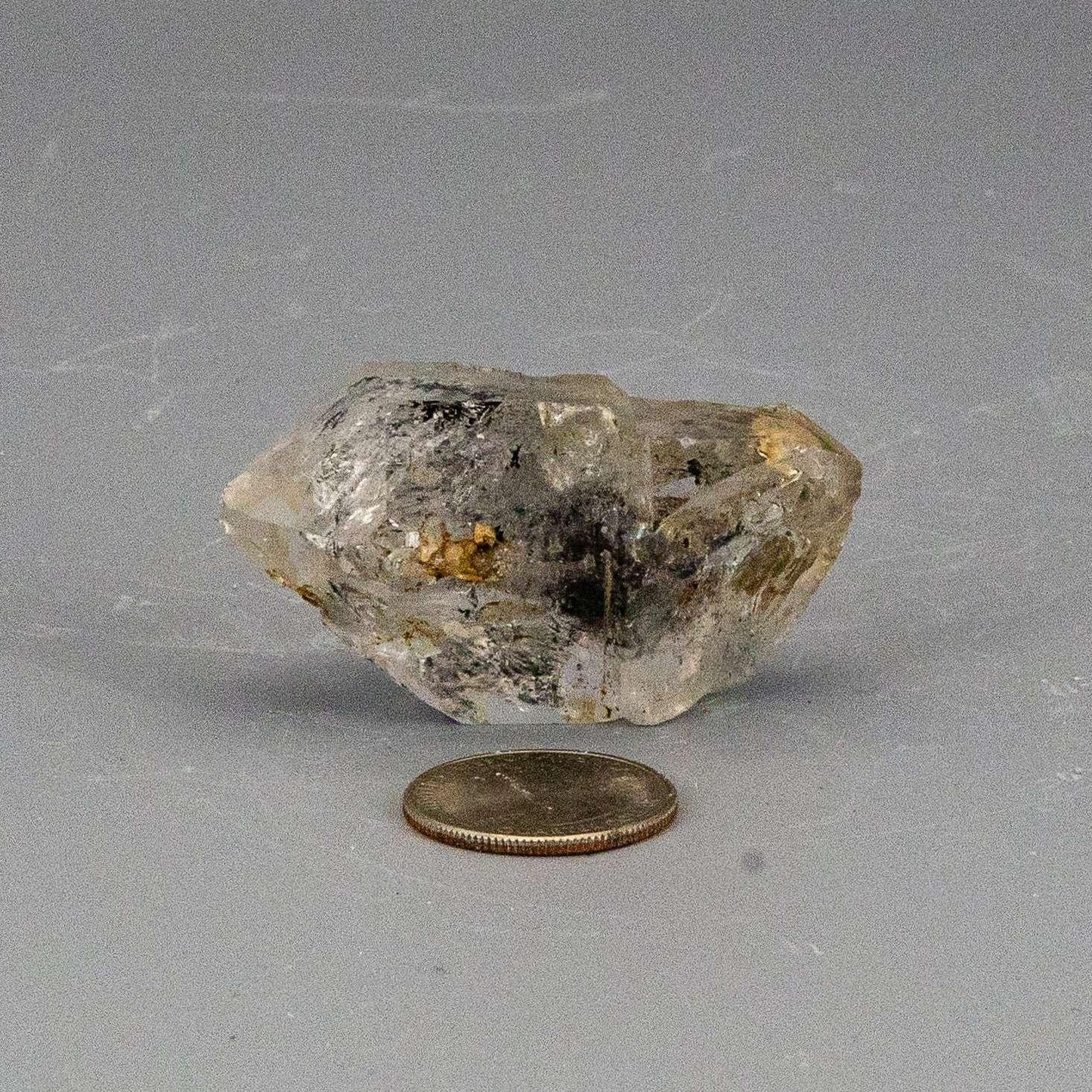 Skeletal Elestial Quartz Point Black Tourmaline