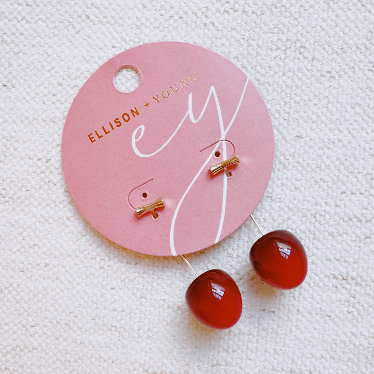 Sweet Cherry Drop Earrings