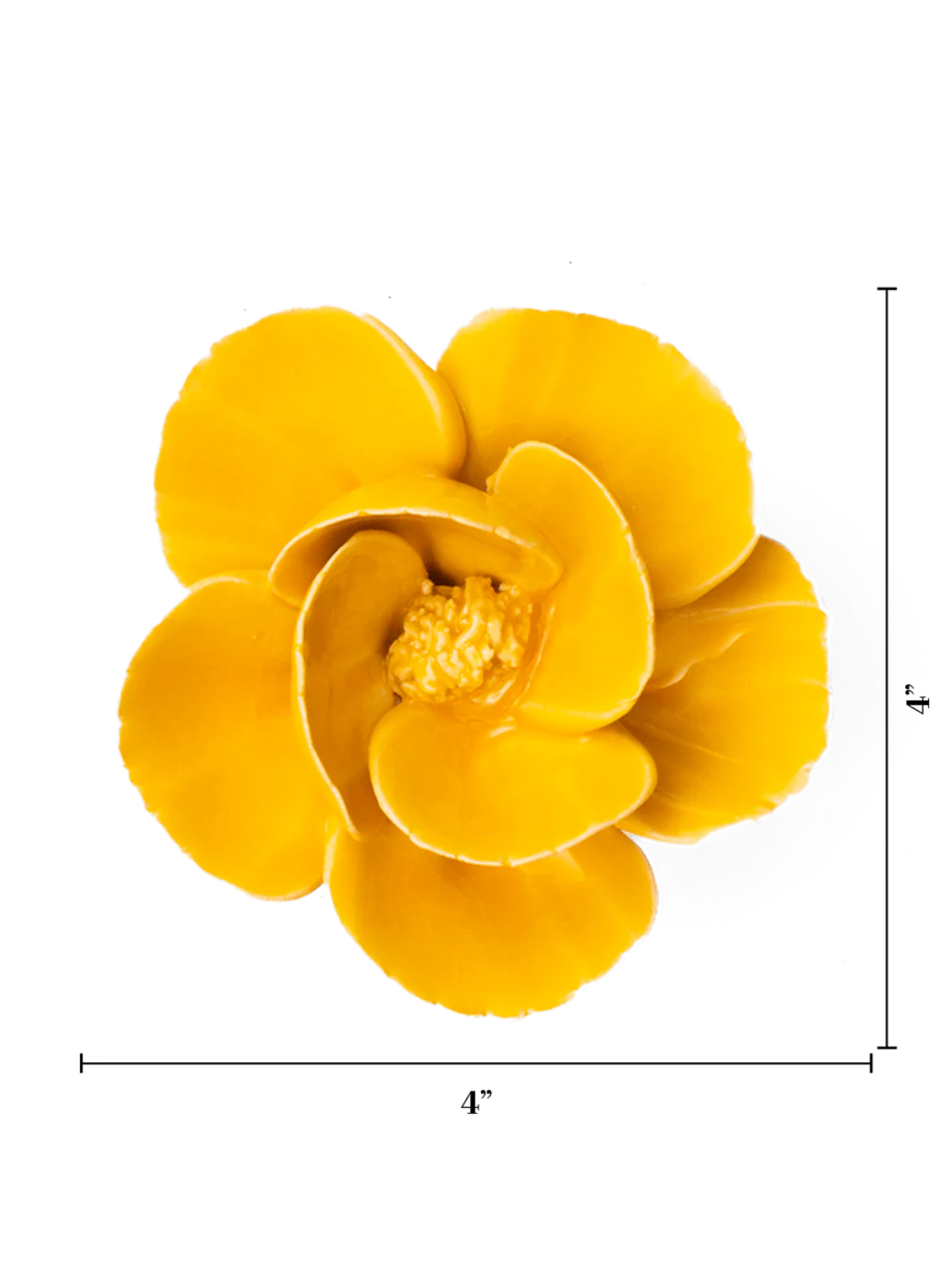 Ceramic Small Yellow Lotus Flower