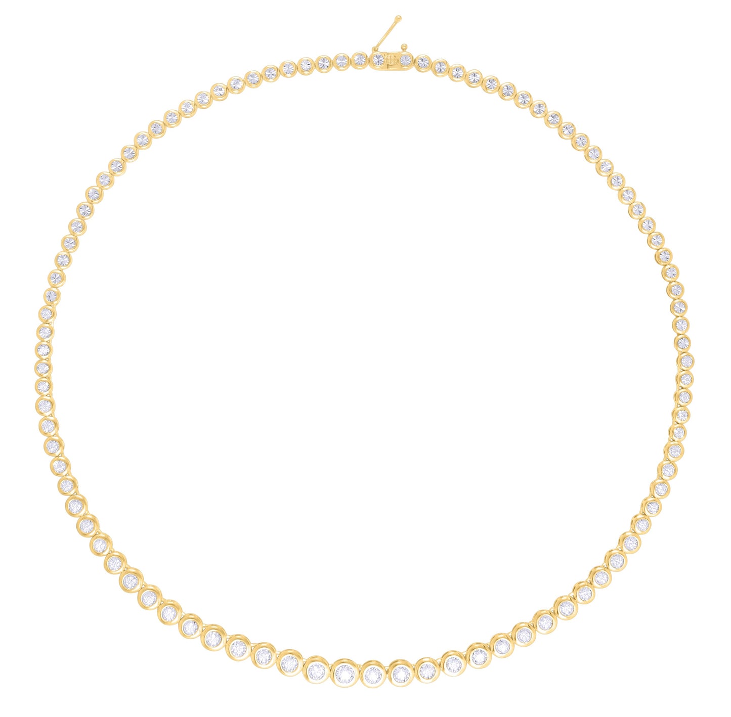 14K Yellow Gold Diamond Necklace, 1.45ct