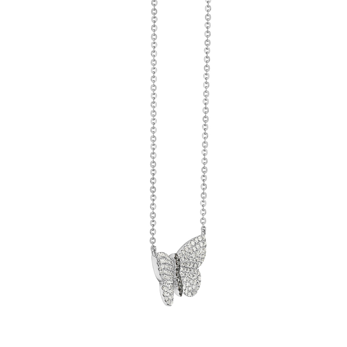 14K White Gold Diamond Pendant, 0.52ct