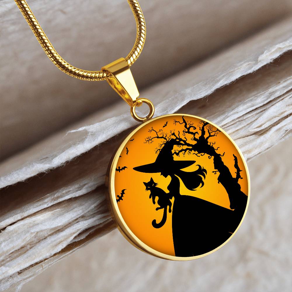 Halloween Cat Lady Life Necklace