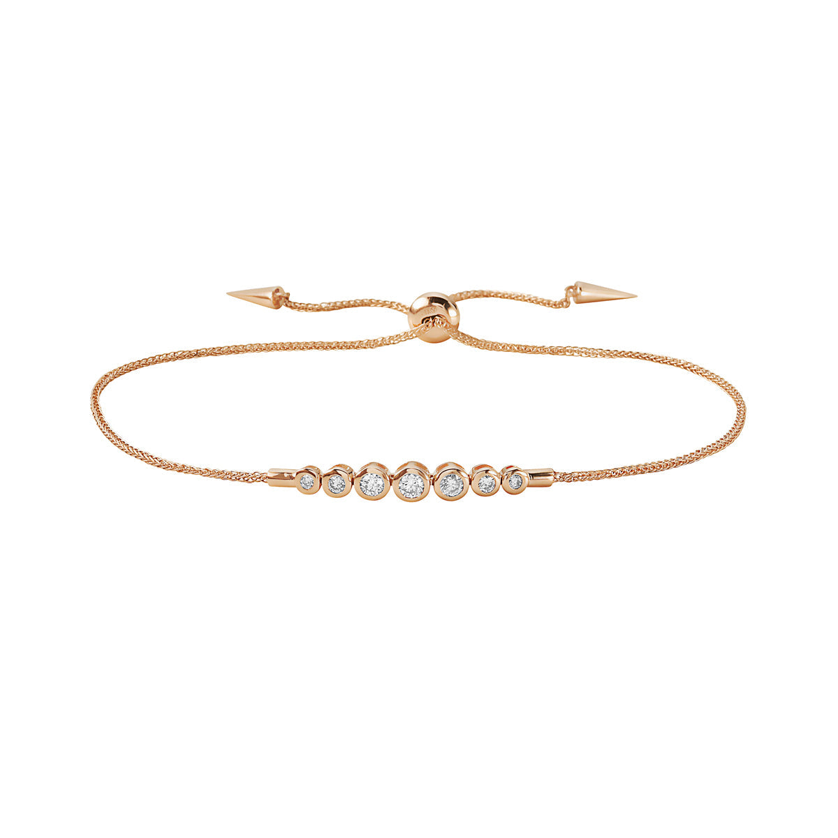 18K Rose Gold Diamond Bracelet, 0.35ct