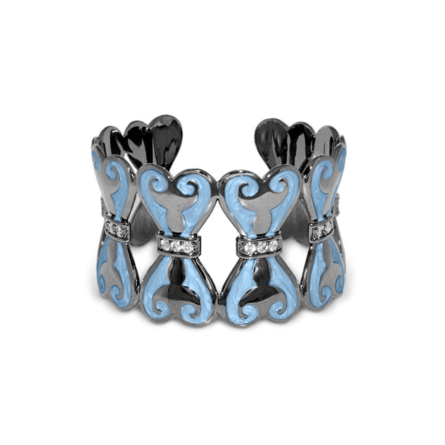 Bows and Hearts Bangle