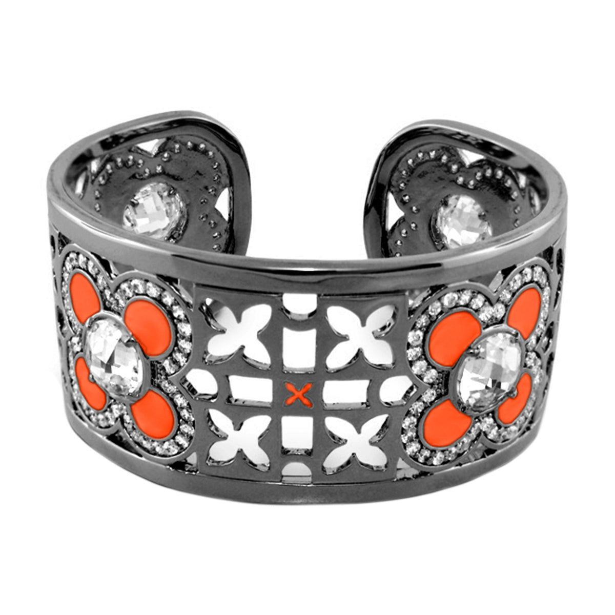 Floral Knight Cuff Bangle