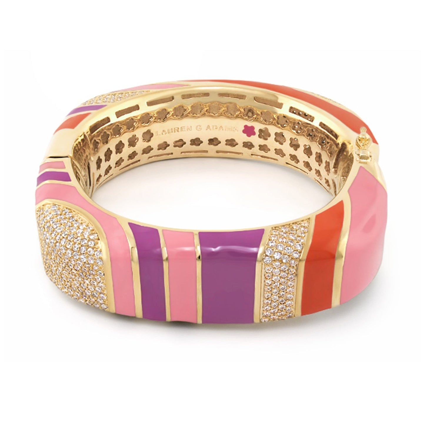 Stripes of Pave Bangle