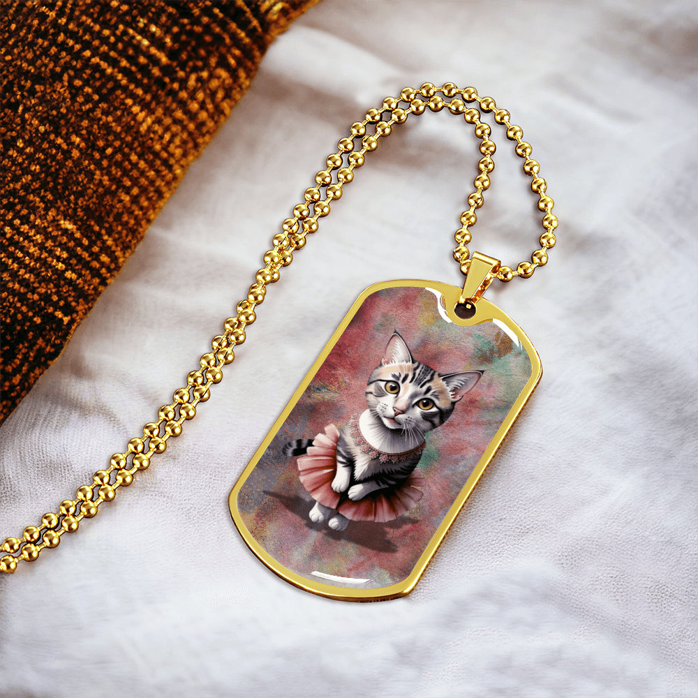 Ballerina Kitty Novelty Necklace