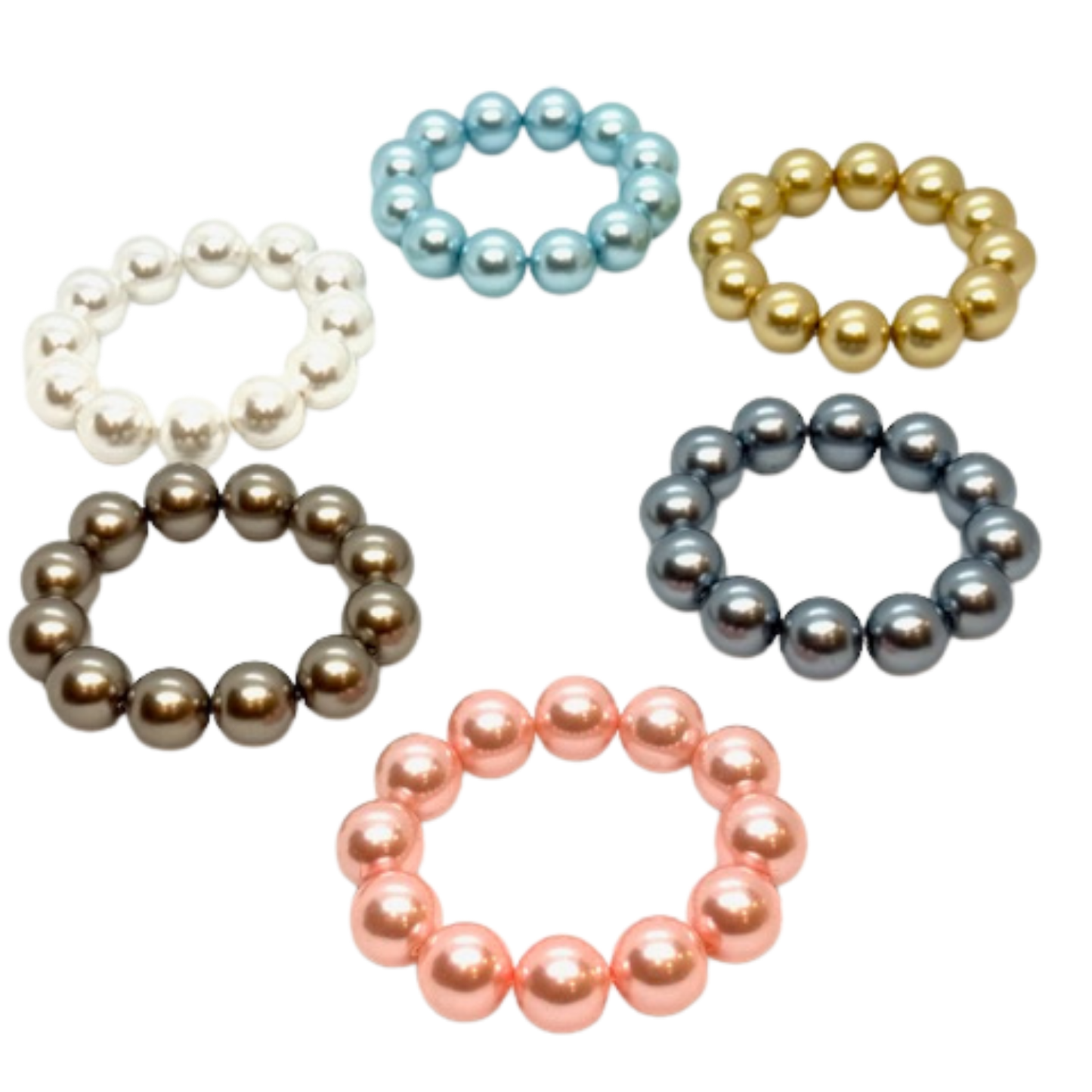 Grey Bubble Pearl Bracelet