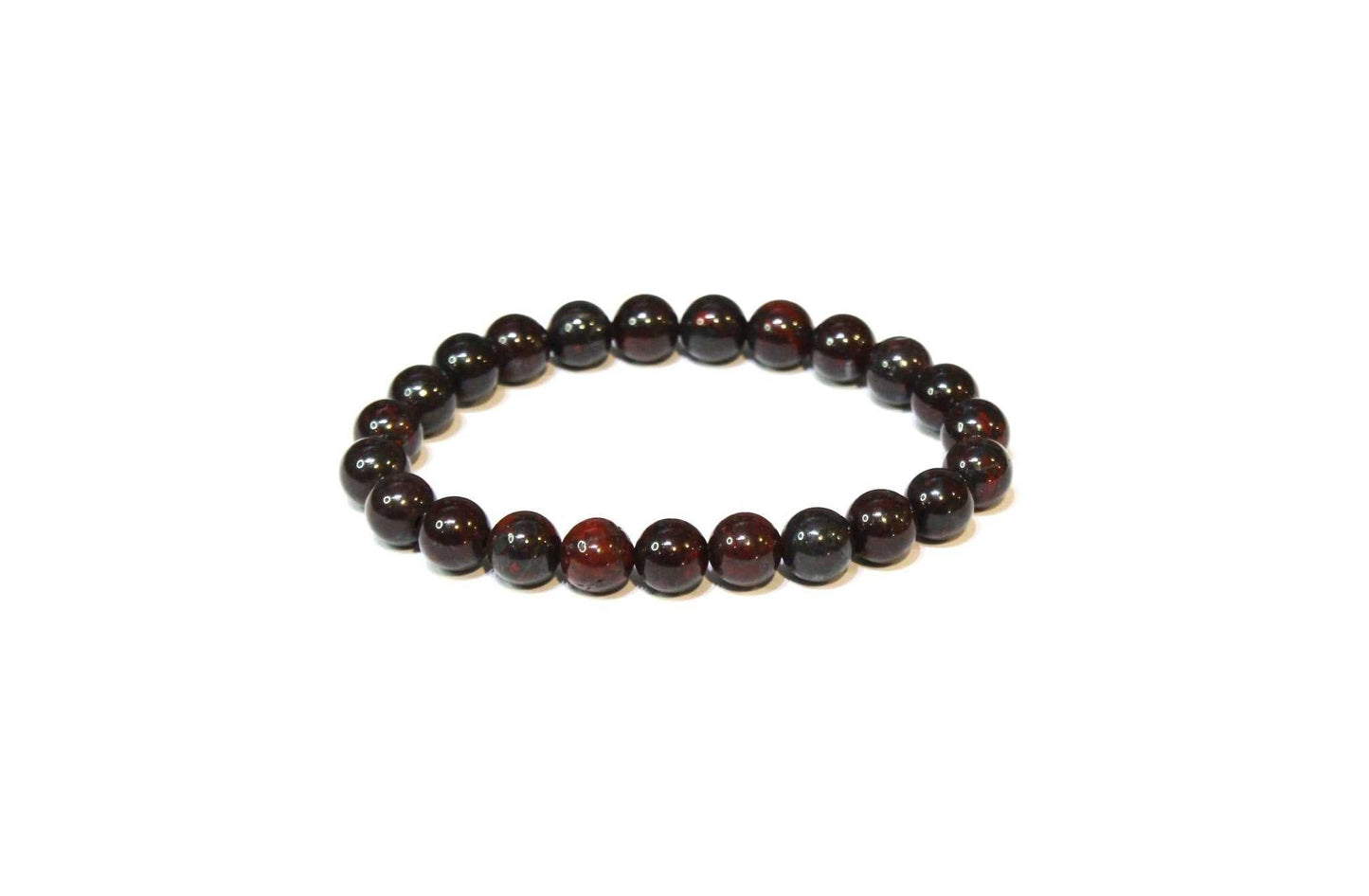 Bloodstone Round Bead Bracelet - Courageous Vitality