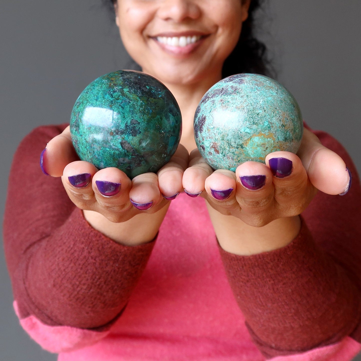 Chrysocolla Sphere Earth Connection Crystal Ball