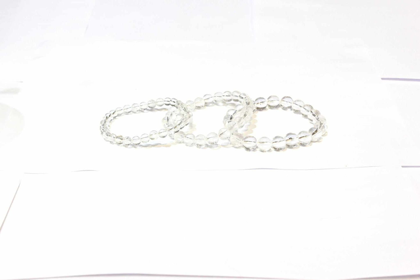 Clear Quartz Round Bead Bracelet - Pure Energy