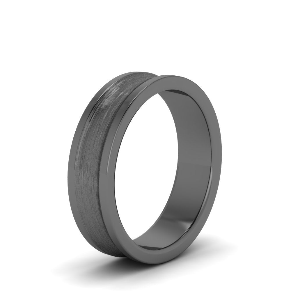 Concave Mens Wedding Ring