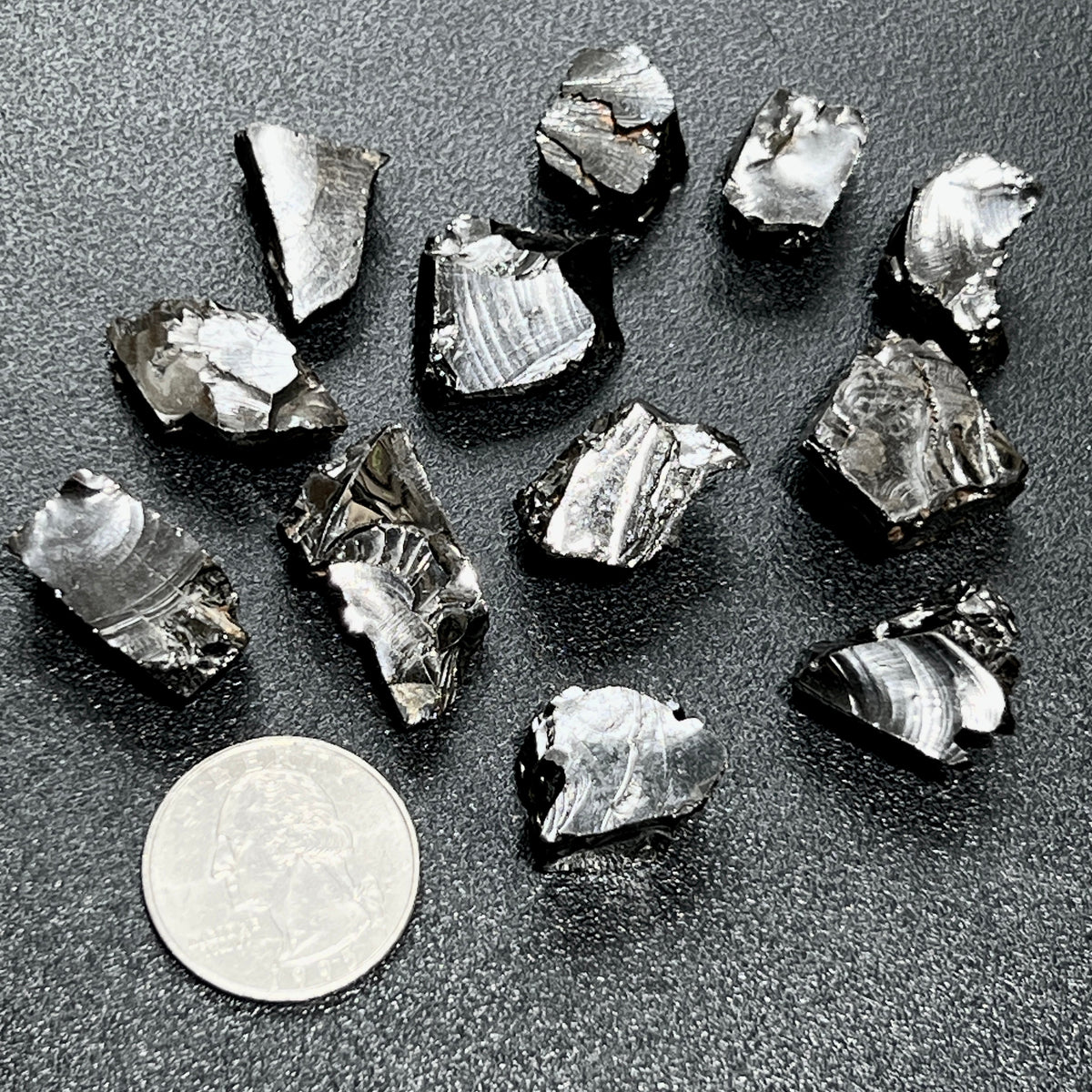 Small Elite Noble Shungite (Type 1)(90%+) Rough Raw Stones