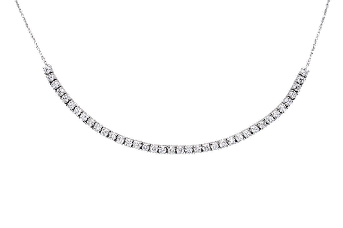 Halfway Illusion Tennis Necklace