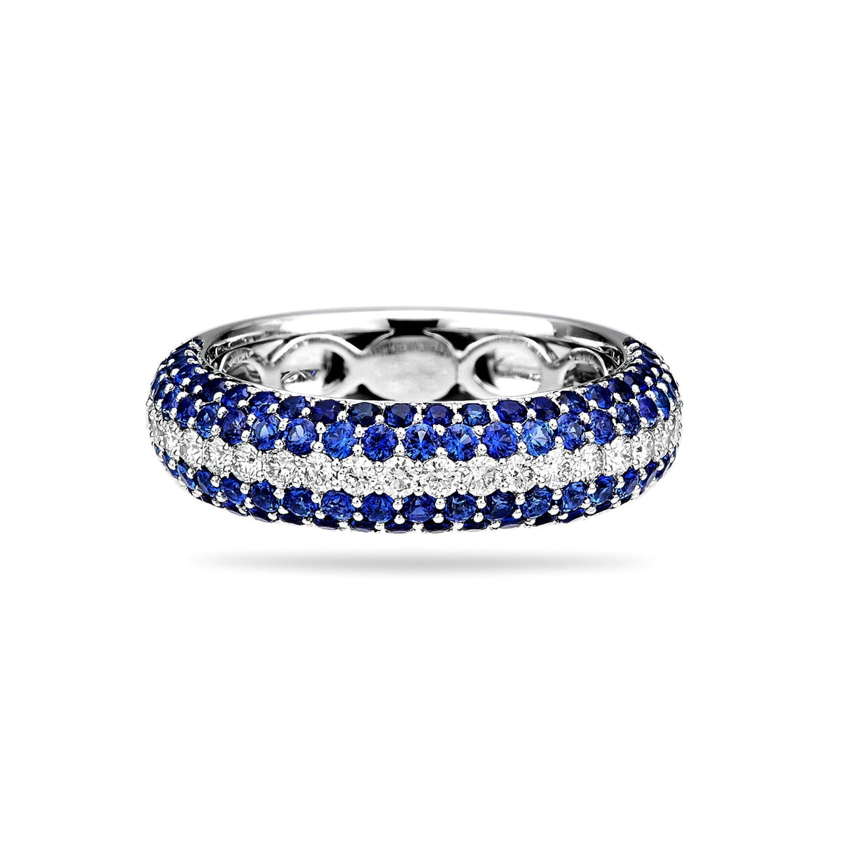 Diamond & Sapphire Gradiant Ring