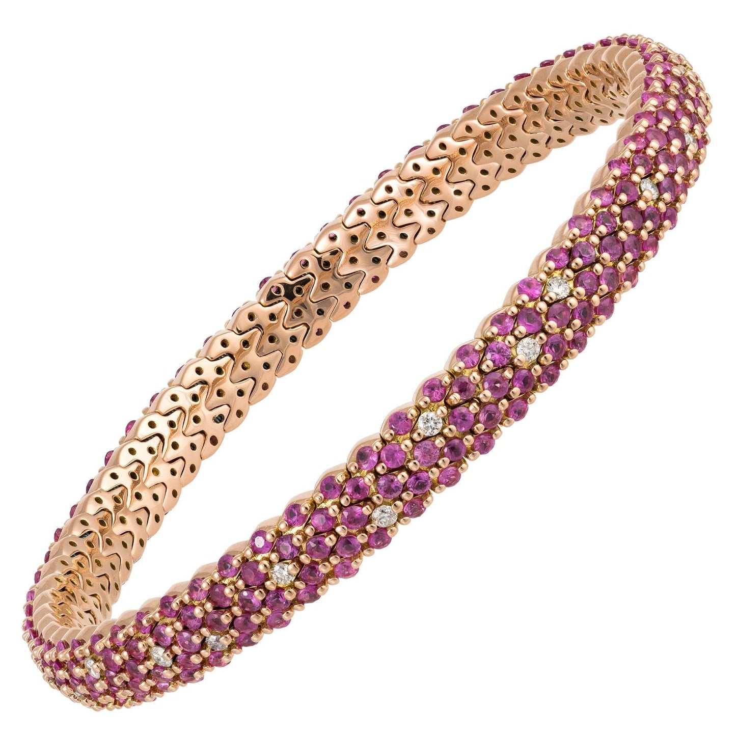 Sapphire & Diamond Flex Bracelet