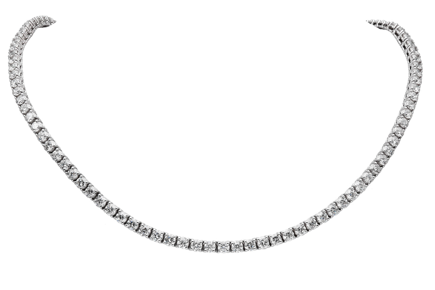 Halfway Illusion Tennis Necklace