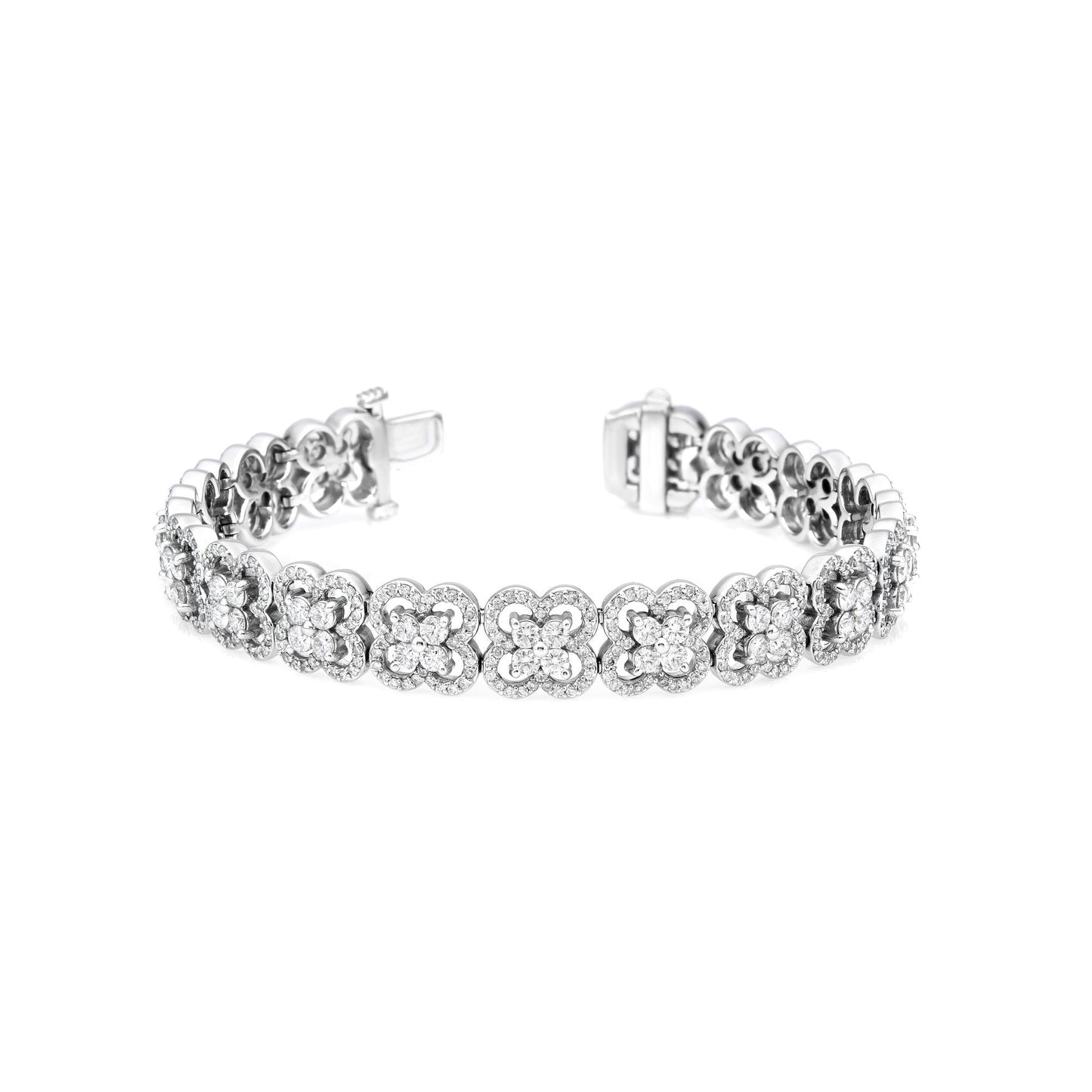 Clover Flower Halo Bracelet