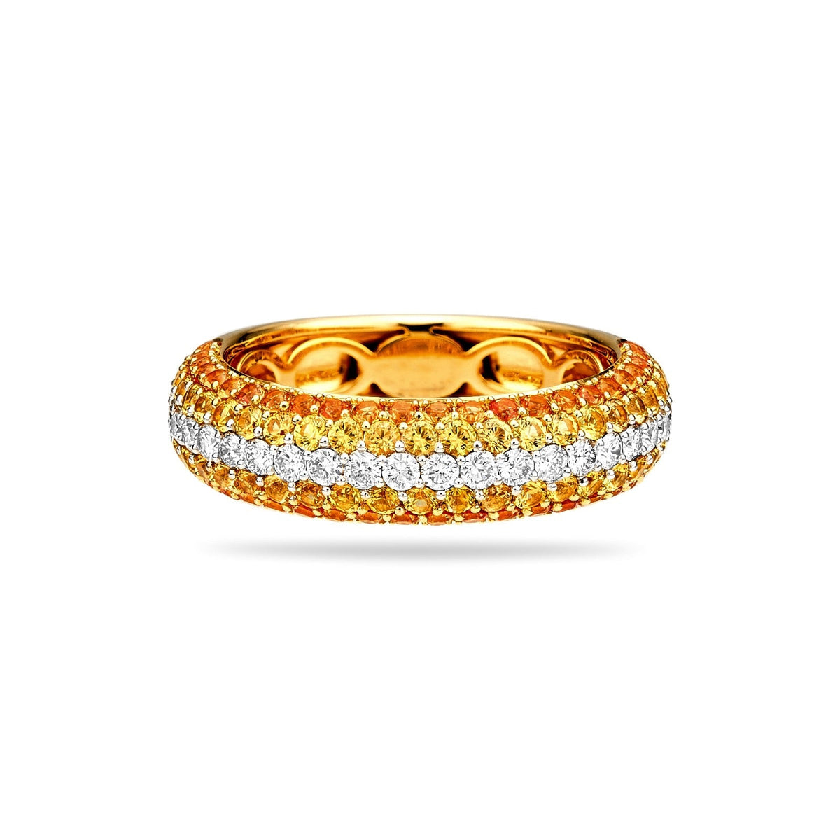 Diamond & Sapphire Gradiant Ring