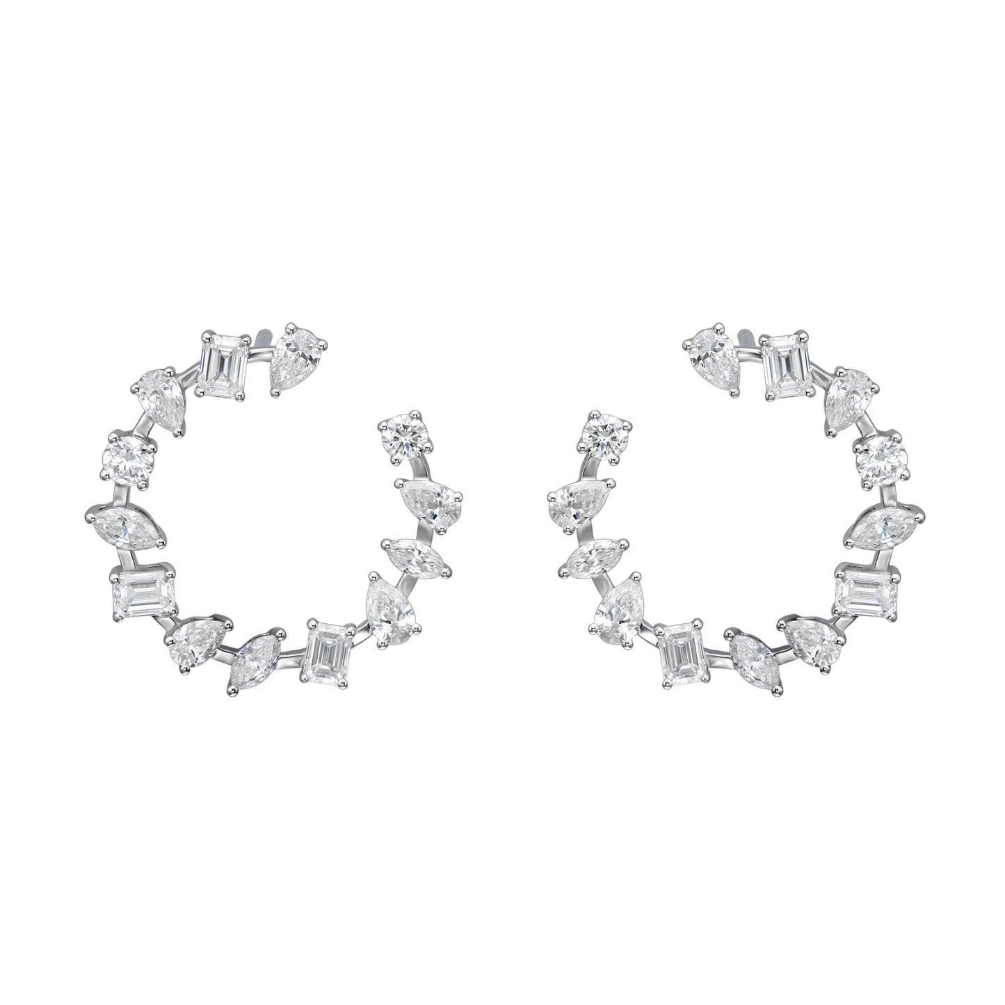 Multi Shape Open Hoops