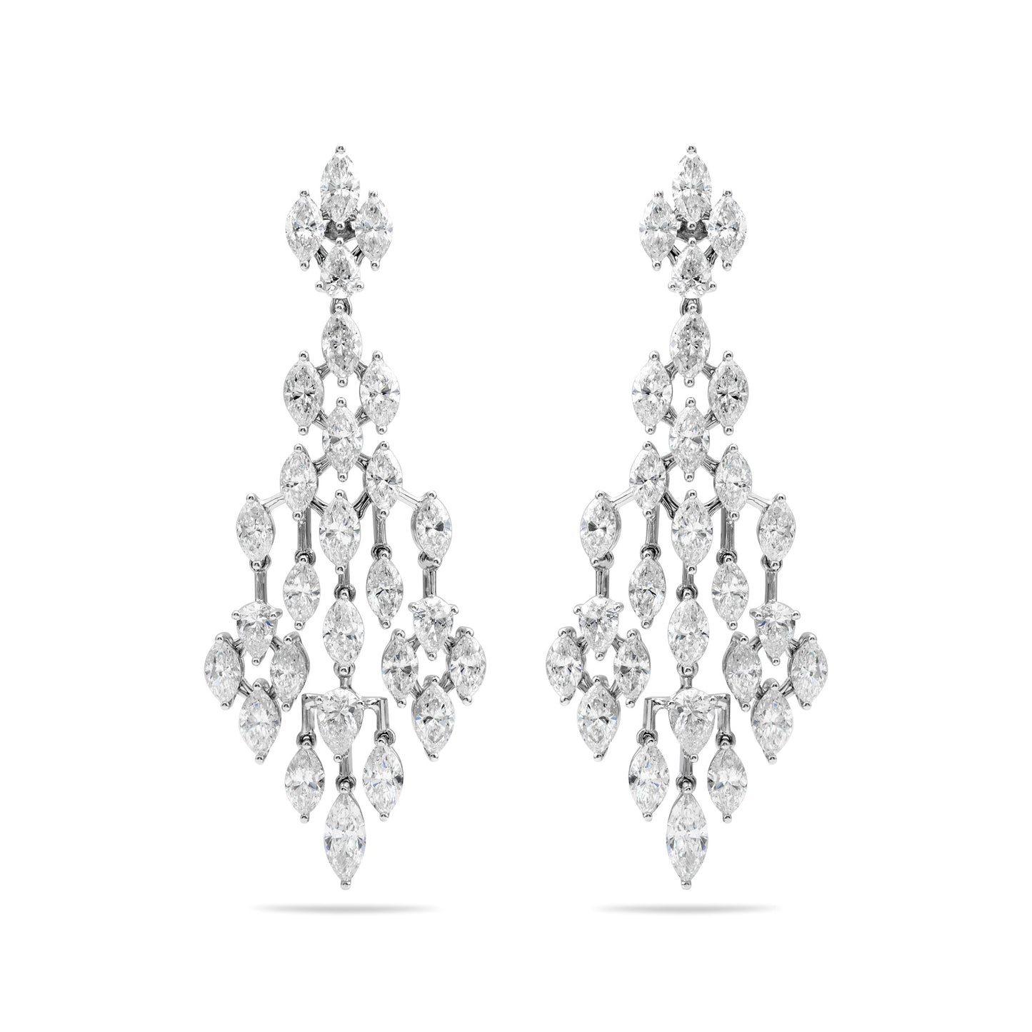 Multi Shape Chandelier Drop Earrings