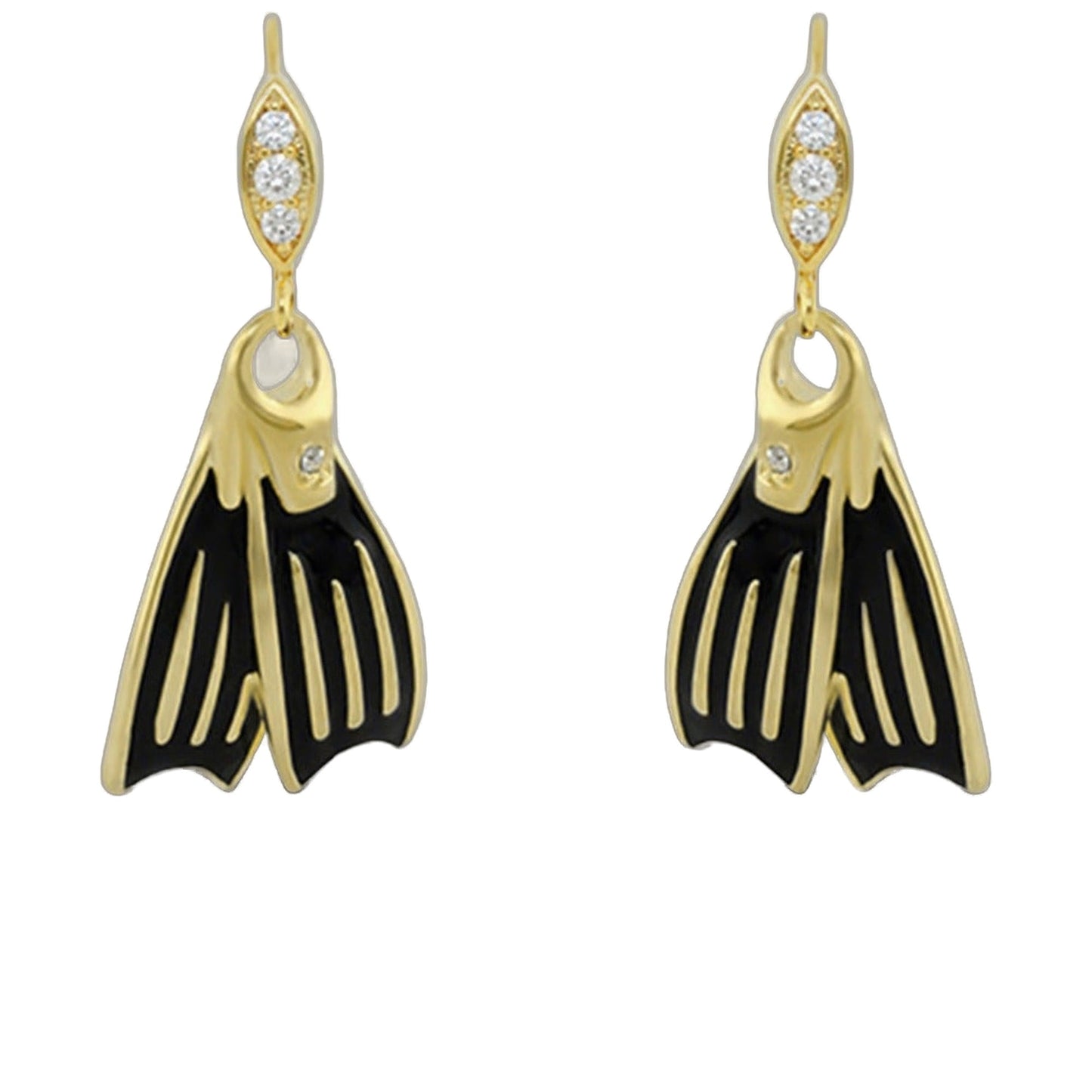 Eau Swimming Fins Earrings