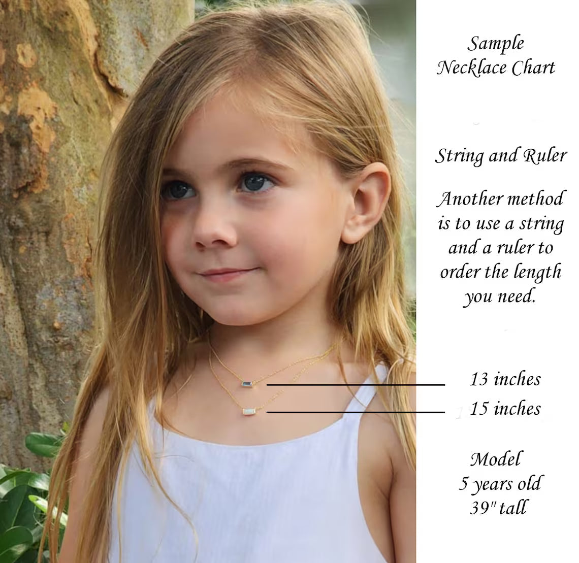 Girls Swarovski Birthstone Necklace – Sterling Silver or 14k Gold Filled