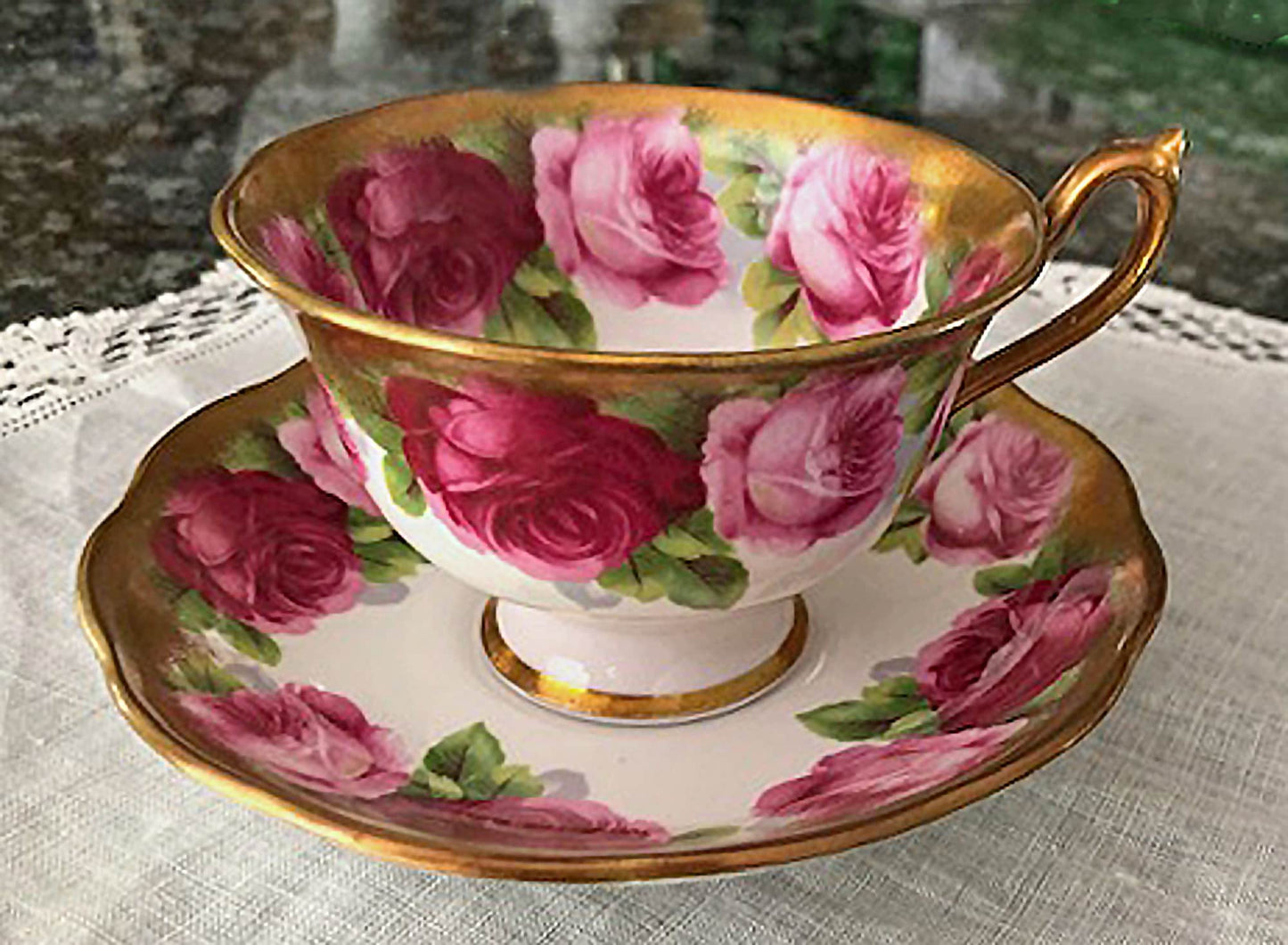 Royal Albert Cup and Saucer: Old Country Roses Coffee Tea Set