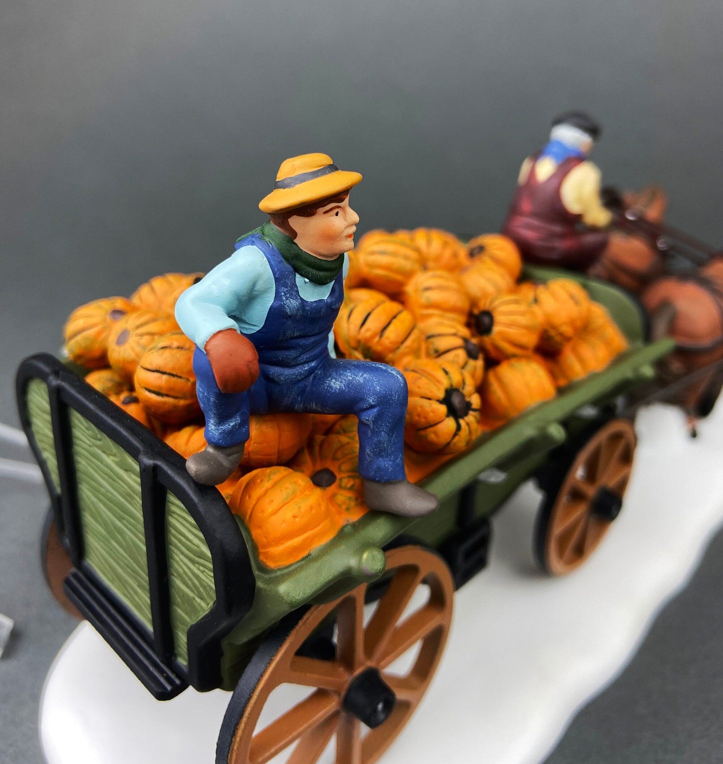 Haunted Porcelain Pumpkin House. Hand-Painted Illuminated Village Accessory. Fall/Thanksgiving/Halloween Celebration. Kids Room Decor.