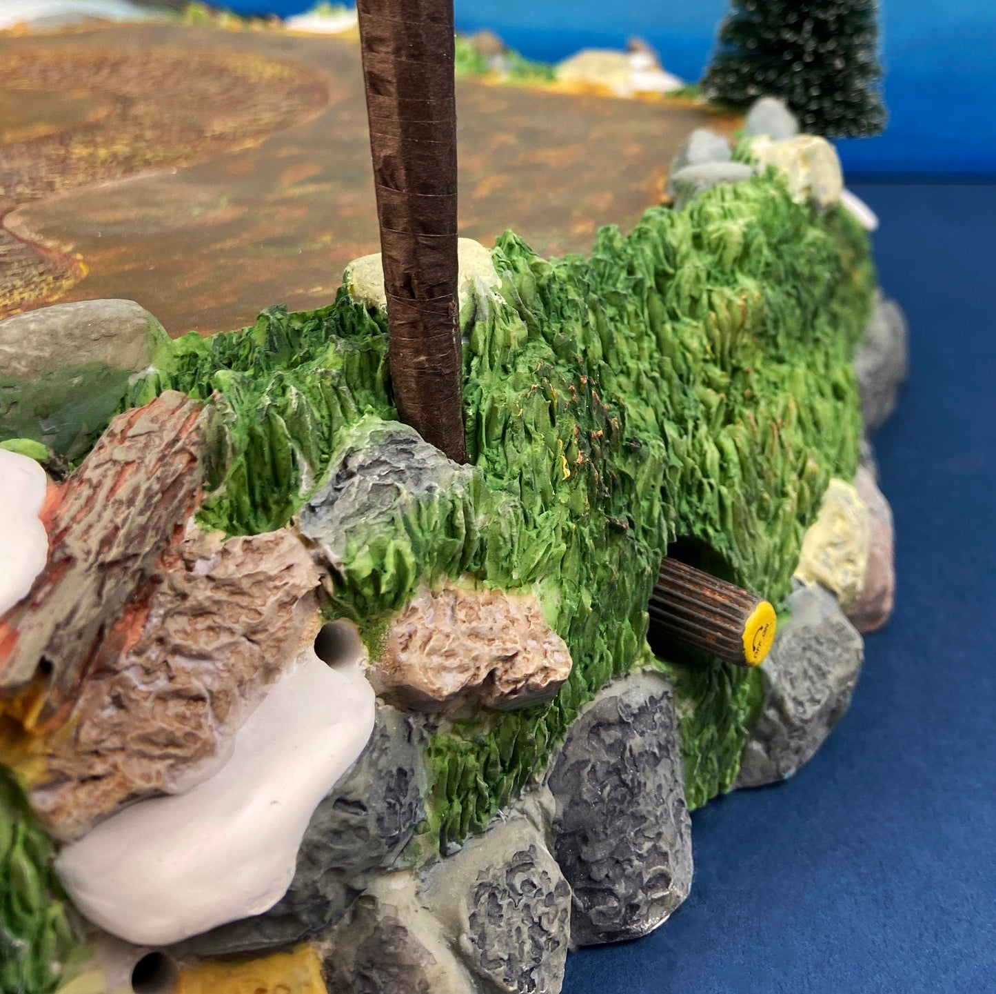 Christmas Village Platform by Department 56. Sounds of the North Woods. Christmas Village Accessories: Platform, 2 Pines, and 2 Naked Trees