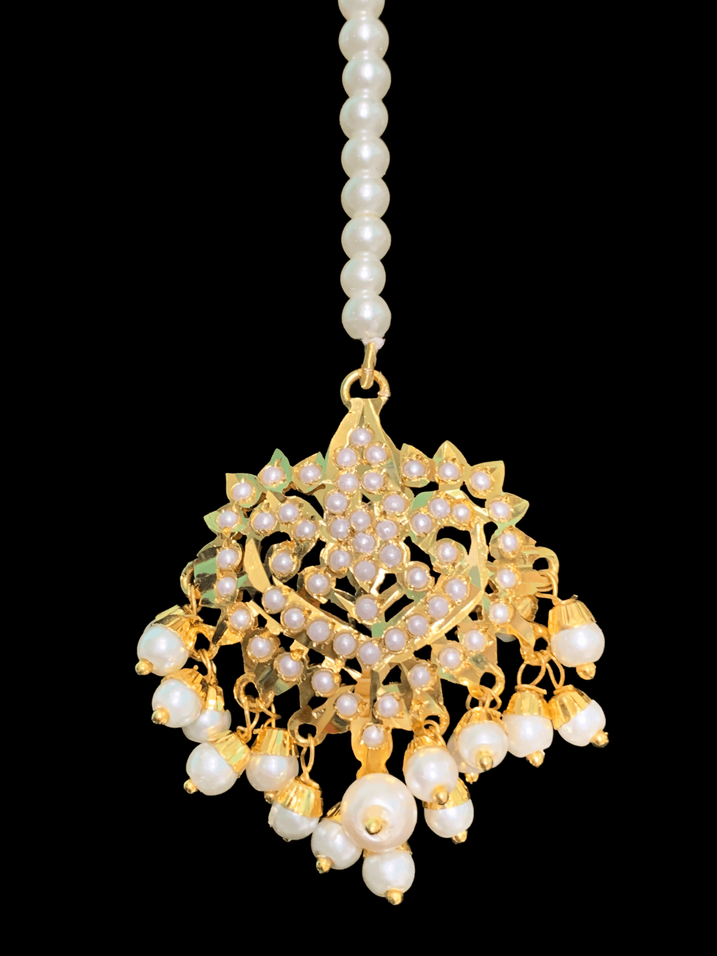 DJTK98 Mehwish jadau tika ( pearls ) ( SHIPS IN 1 WEEK )