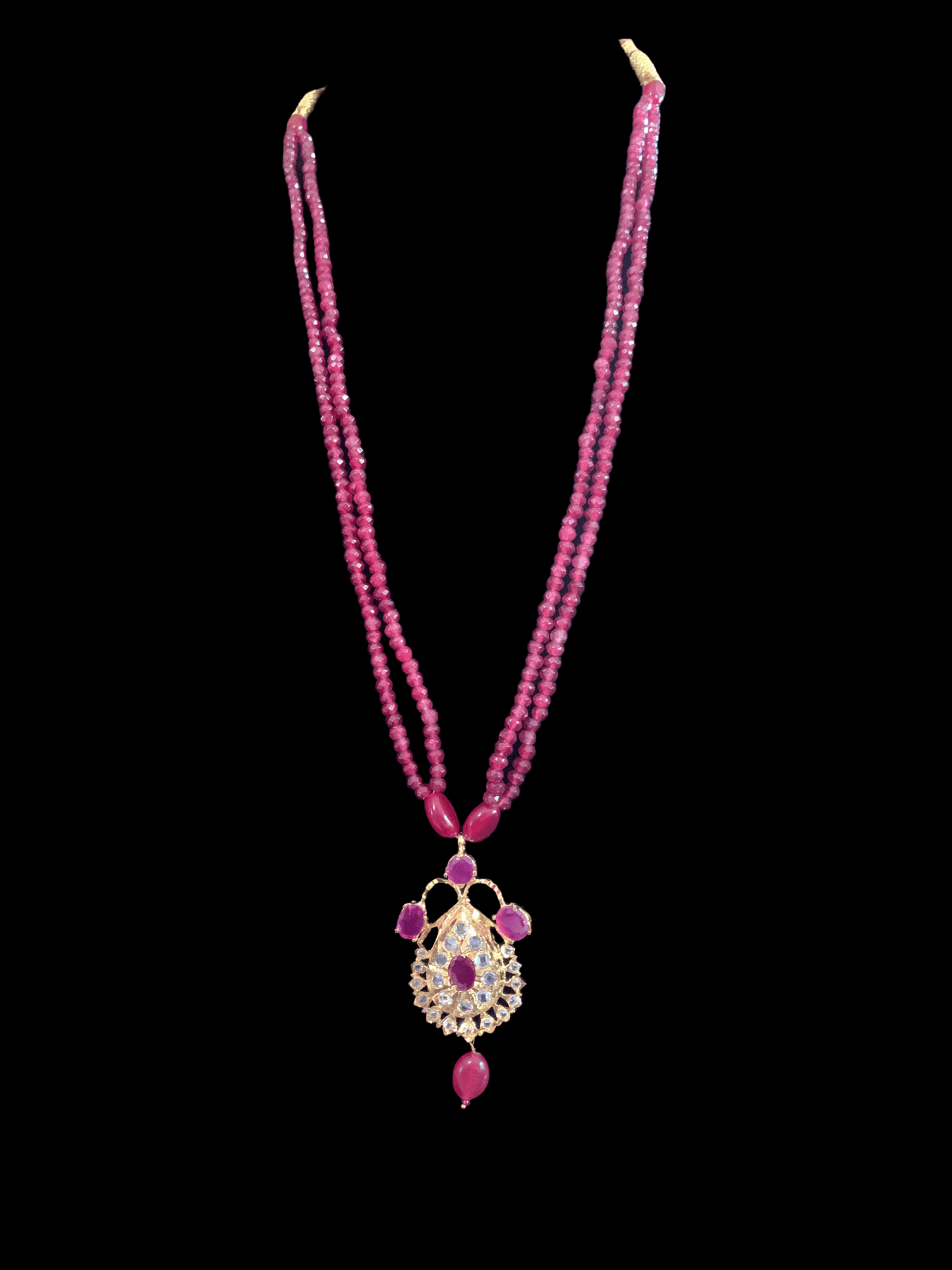 PS442 Jugni in faux ruby beads ( READY TO SHIP)