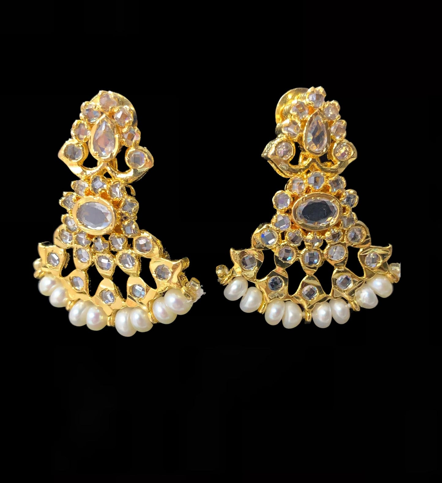NS109 Ujwala Hyderabadi freshwater pearl necklace set with earrings (READY TO SHIP )