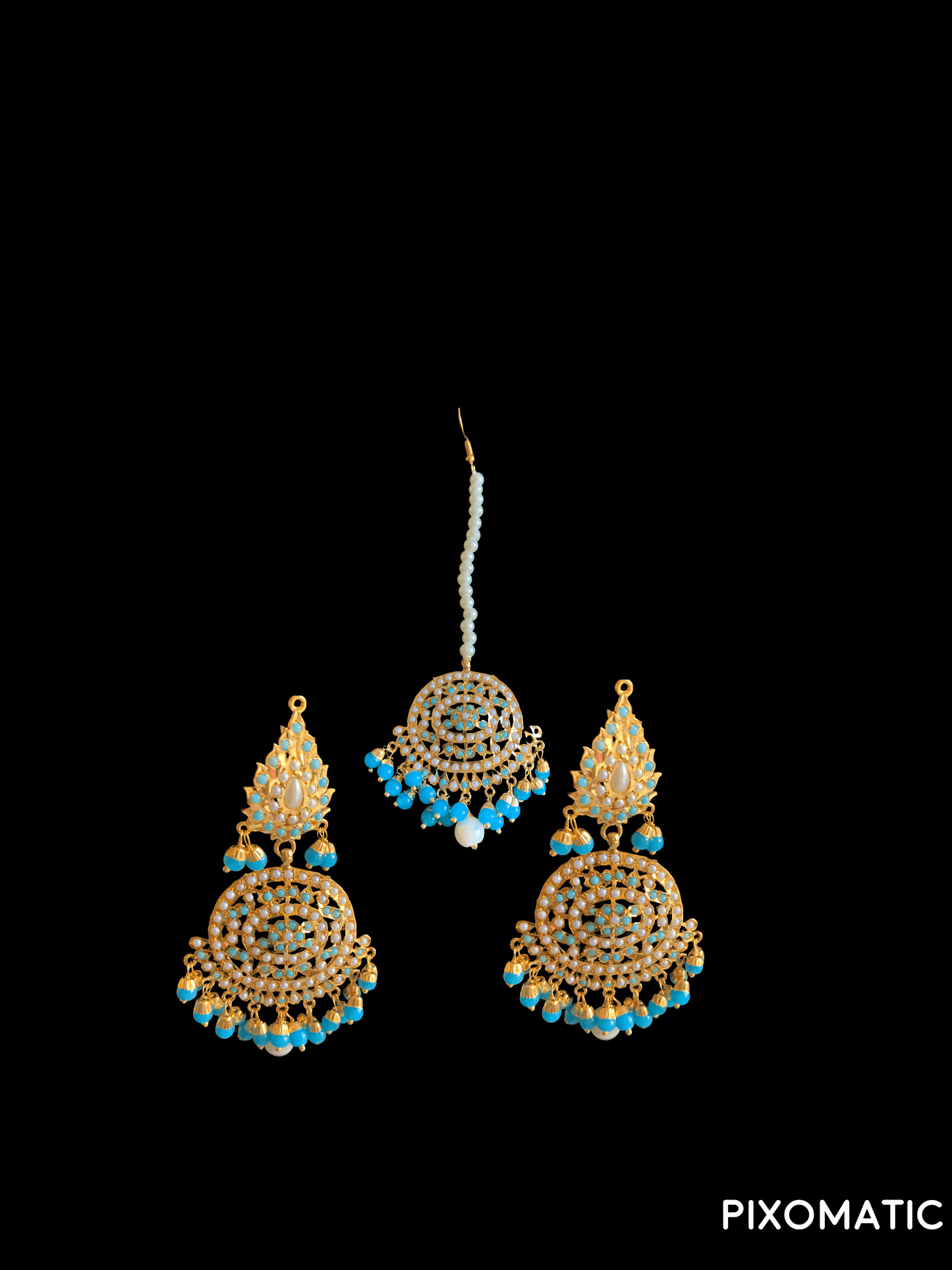 DLN44 Simran rani haar in turquoise ( READY TO SHIP)