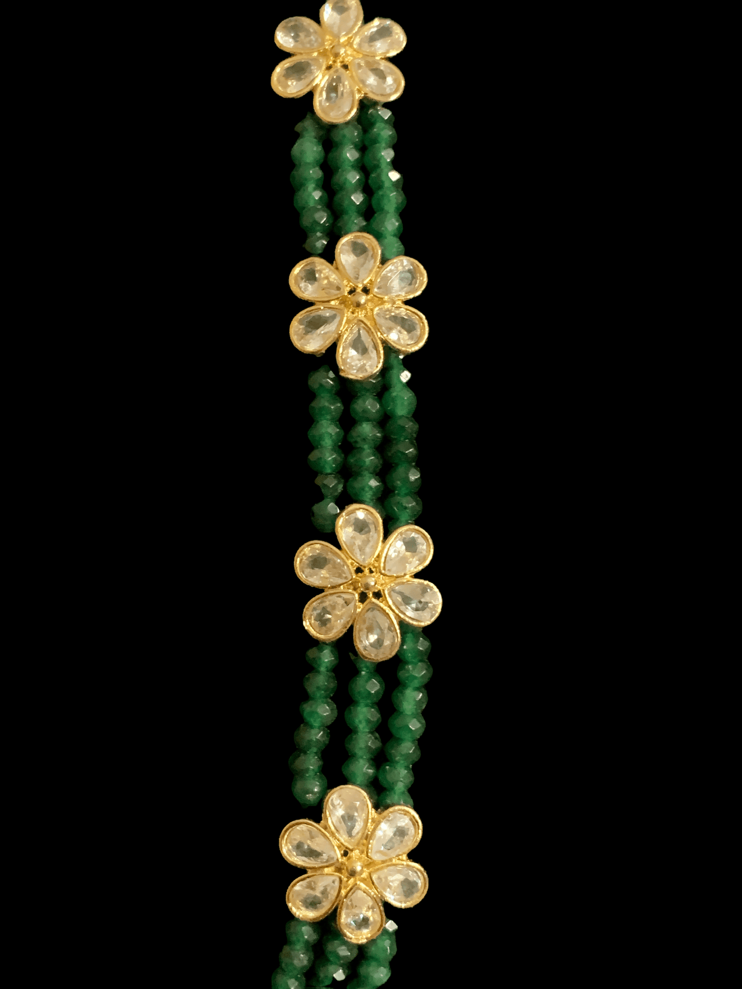 LN6 Siya multipendant necklace - green ( SHIPS IN 4 WEEKS )