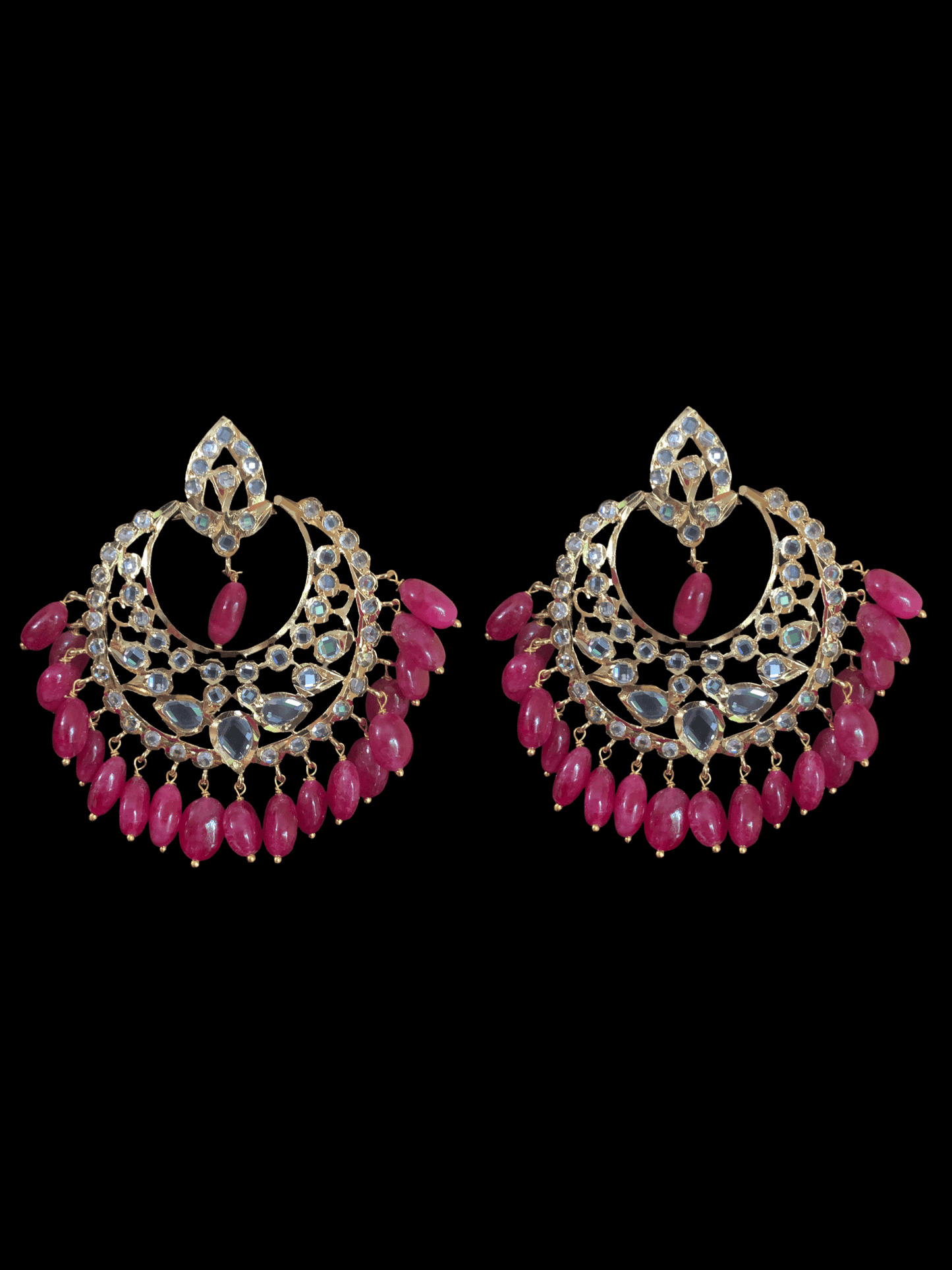C84 MAHIRA v set in ruby beads (SHIPS IN 3 WEEKS )