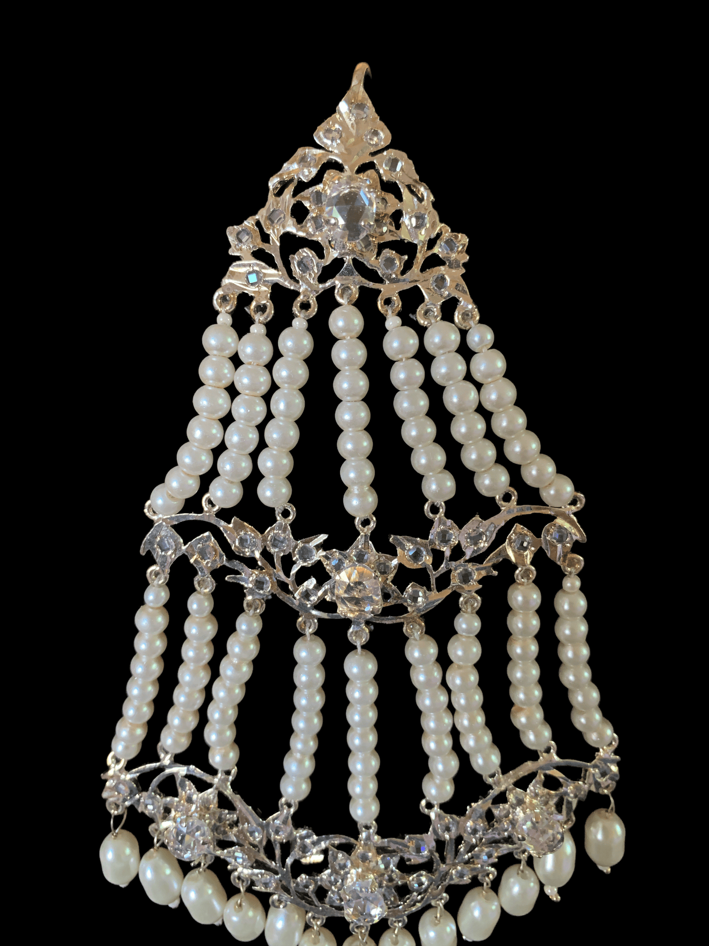 DJHR6 Leah jhoomar in silver plating ( READY TO SHIP )
