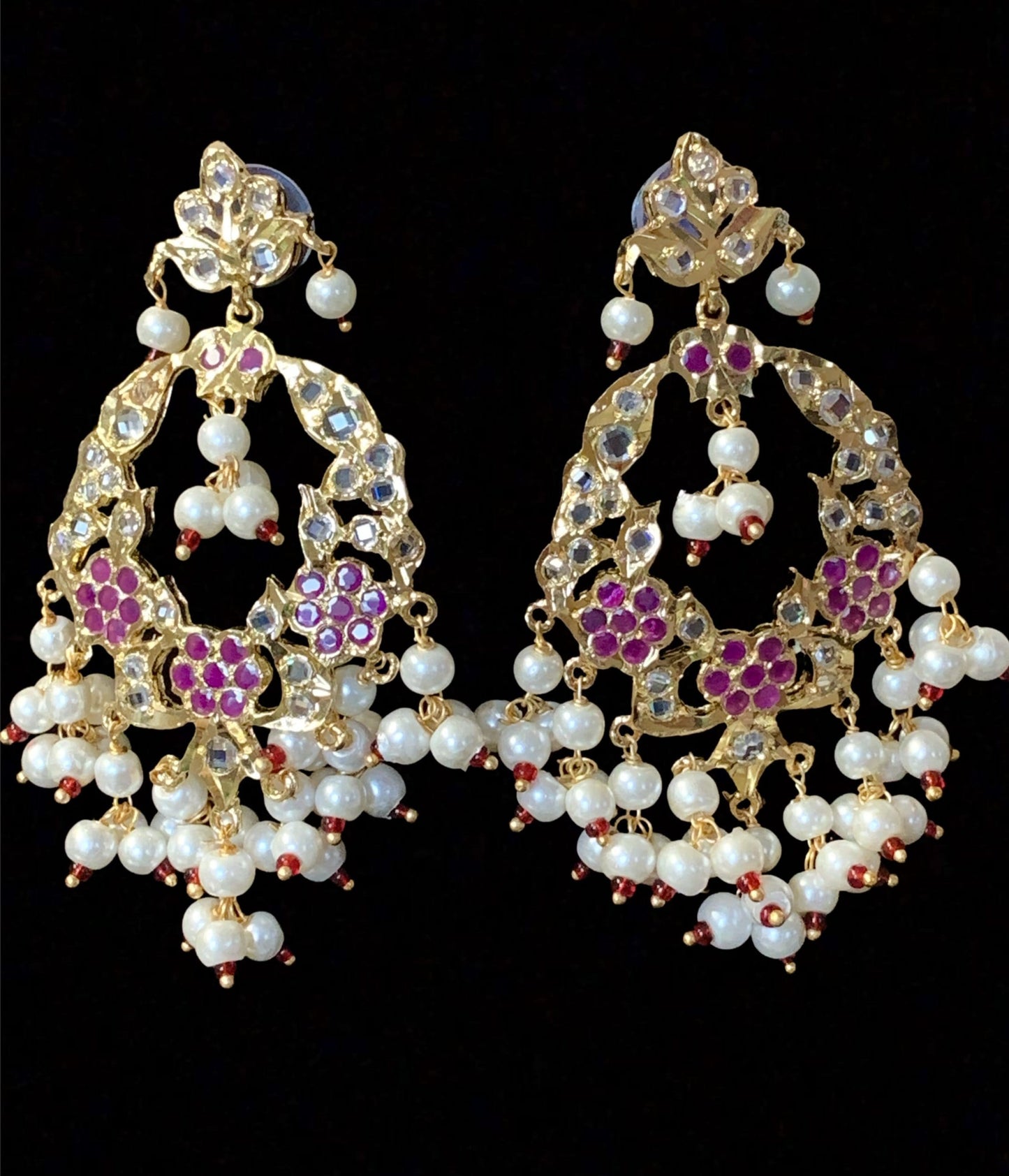 PS402 Madhuri pendant set in rubies ( READY TO SHIP )