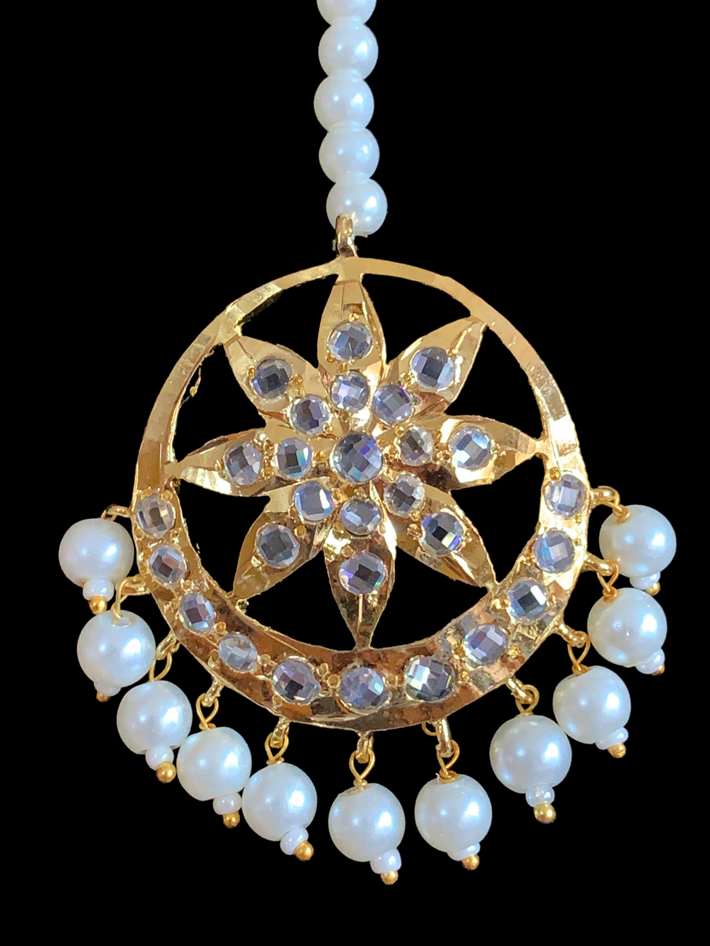 DJTK156 Akbari tika in shell pearls (READY TO SHIP)