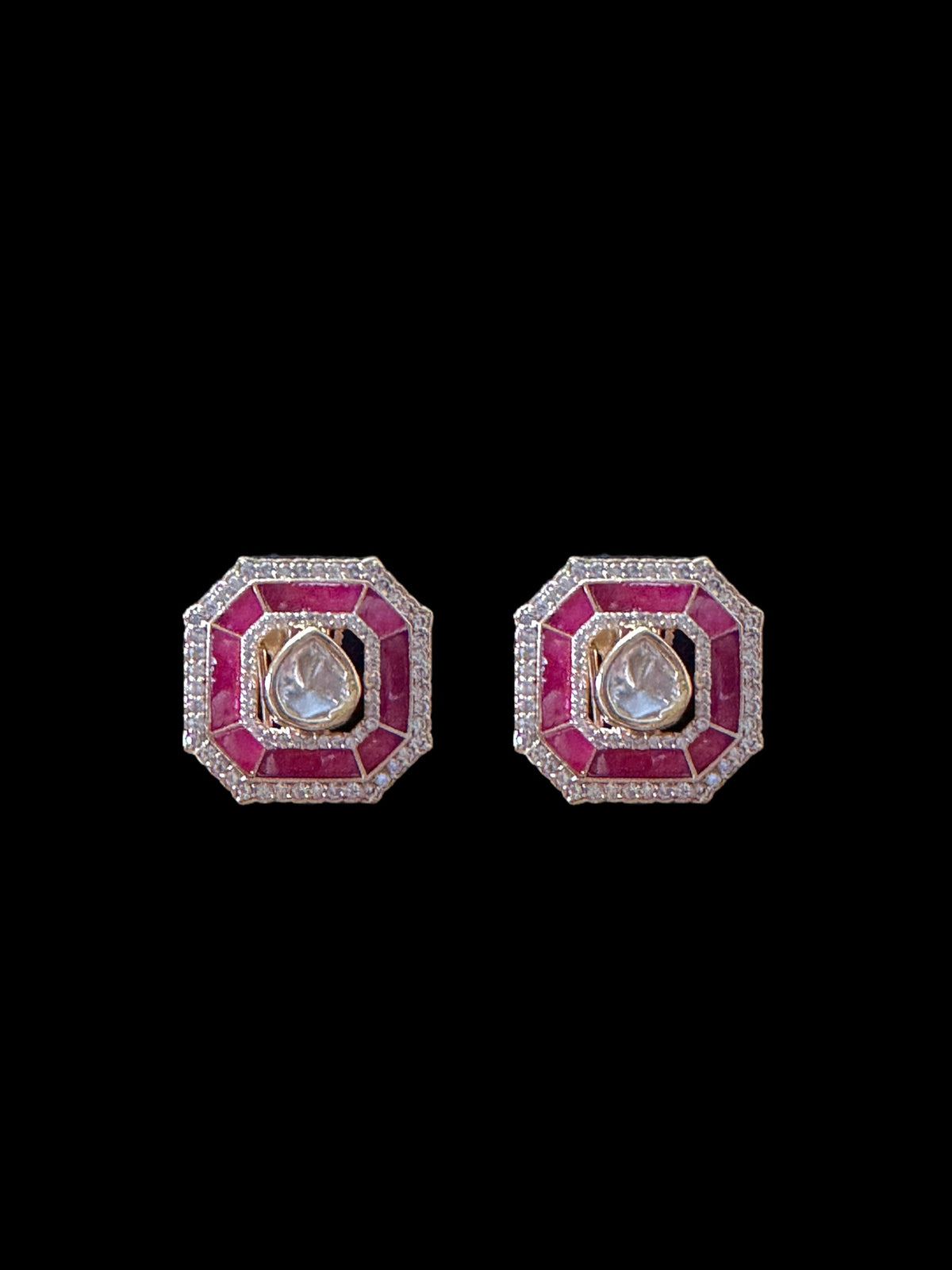 PS529 Eliza rose gold plated necklace earrings ( READY TO SHIP )