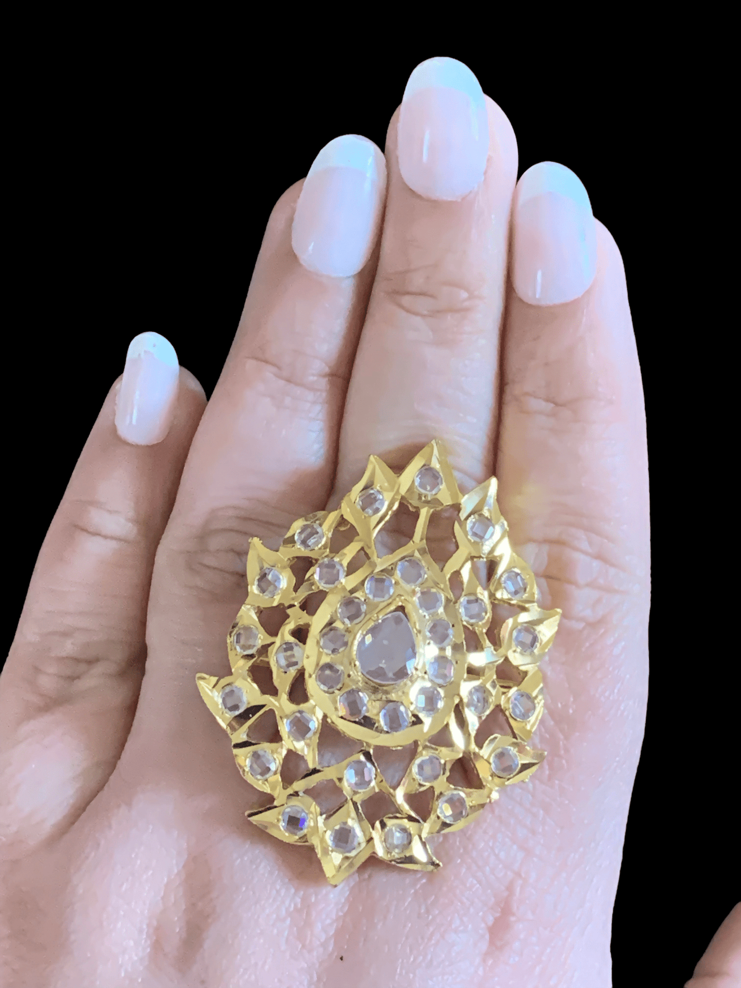 DJR68 Naaz Hyderabadi statement ring ( READY TO SHIP)