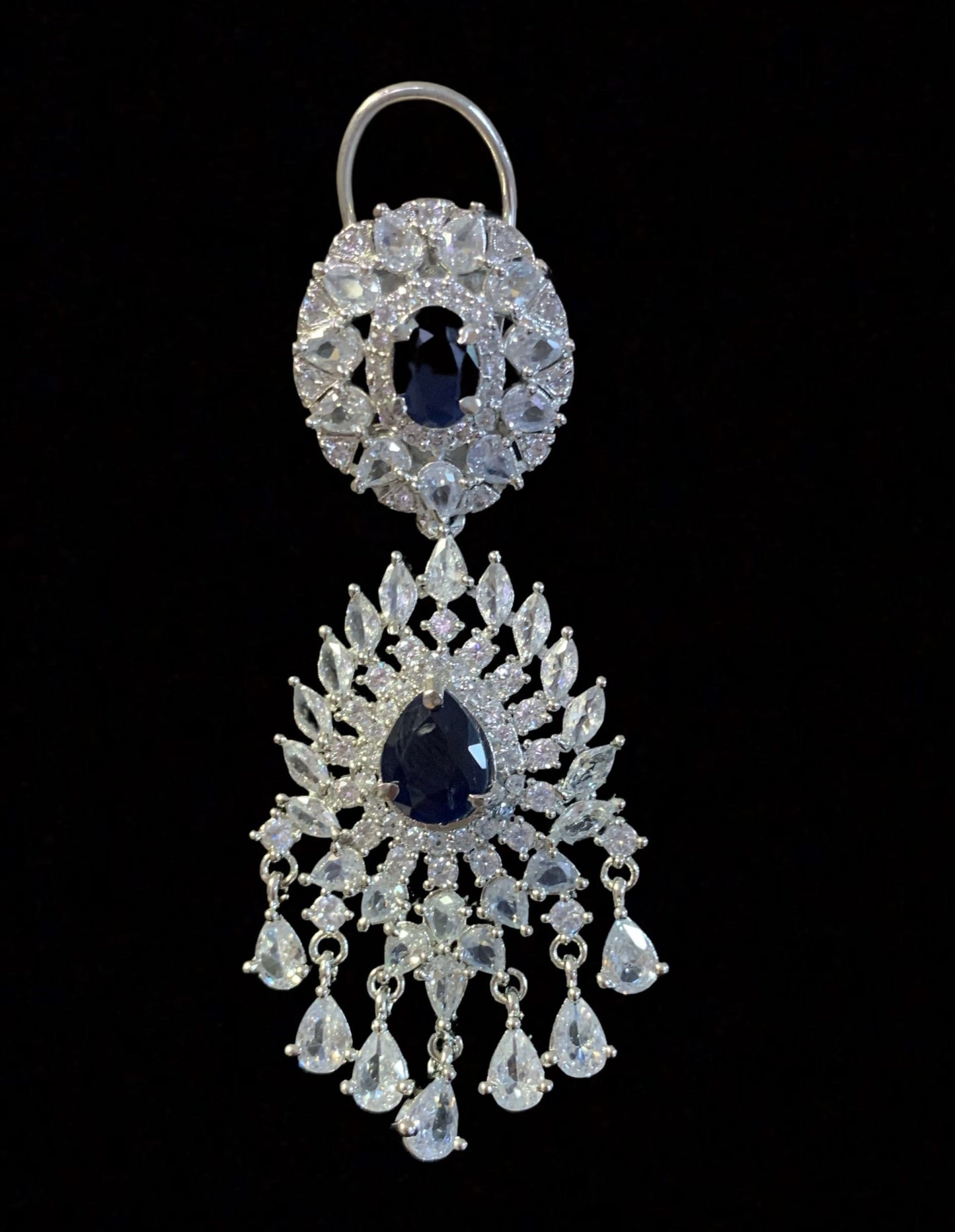 Manahil earrings - blue DER6( READY TO SHIP )