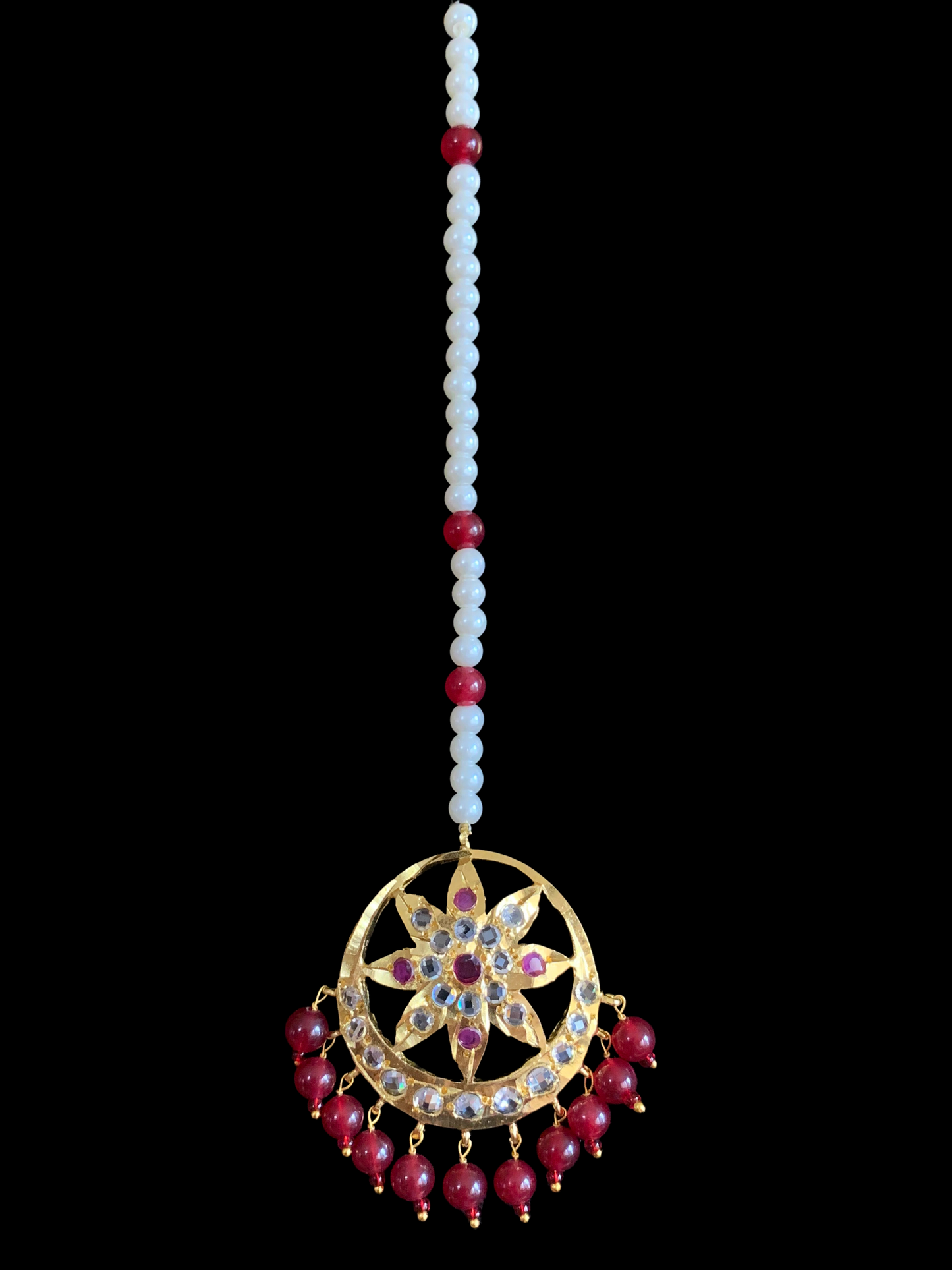 DJTK164 Akbari tika in ruby (READY TO SHIP)